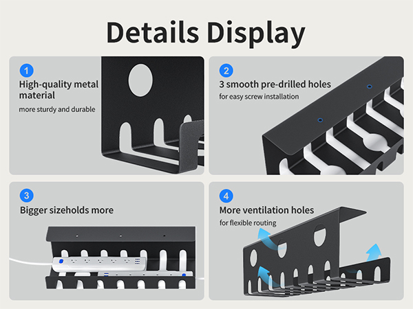 cable management under desk cable tray cable organizer cord organizer wire management
