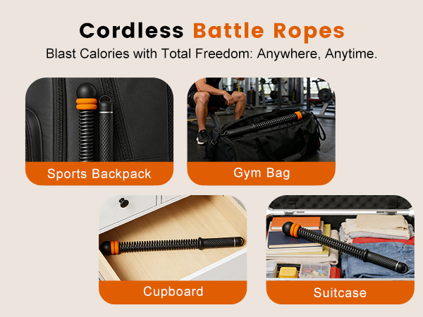Adjustable Ropeless Battle Ropes