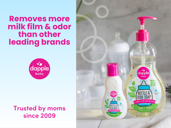 dapple dish soap removes milk film and odor