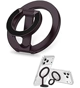 iPhone 17 Magnetic Phone Holder with Kickstand, MagSafe Finger Ring Grip, Mag Safe Stand Magnetic...