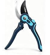 CYRUS Adjustable Labor-Saving Pruning Shears - 8 Inch Bypass Garden Shears with 2 Adjustable Jaw ...