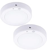 LIT-PaTH Battery Operated Motion Sensor LED Ceiling Light, 6.1inch Flush Mount Light Fixture 3000...