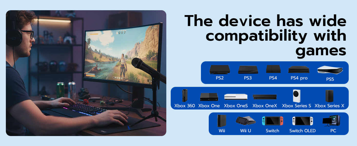 The device has wide compatibility with games