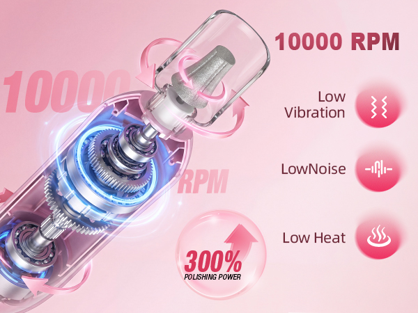 1000RPM Electric Nail File
