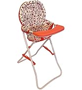 Baby Doll High Chair, Toy High Chair for Baby Doll, Baby Toy Highchair Doll Chair, Baby Doll Acce...