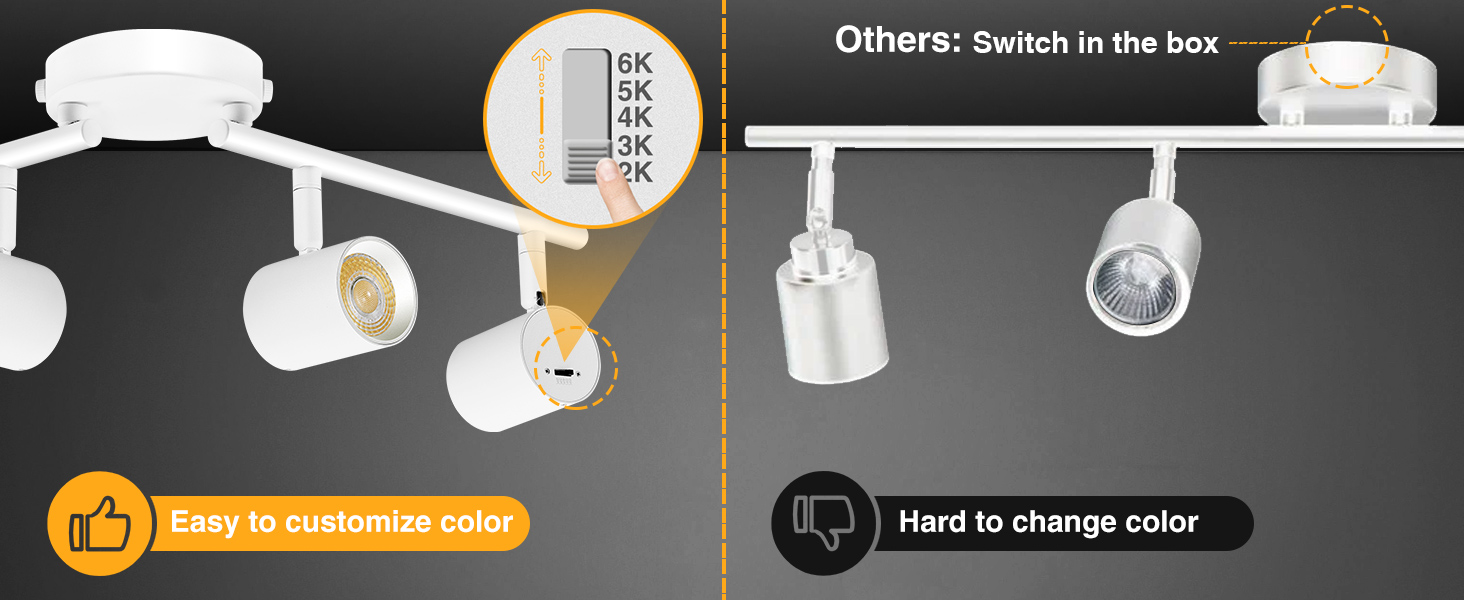 ceiling spot light track lighting kit