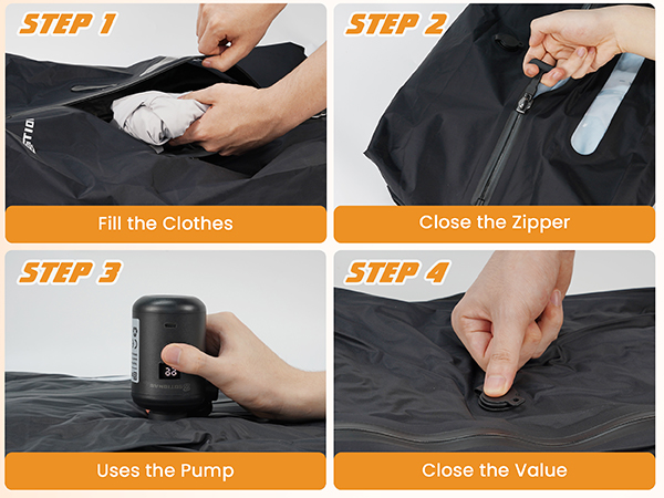 vacuum bags for travel with pump