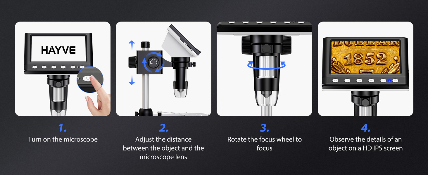 coin magnifying glass with light