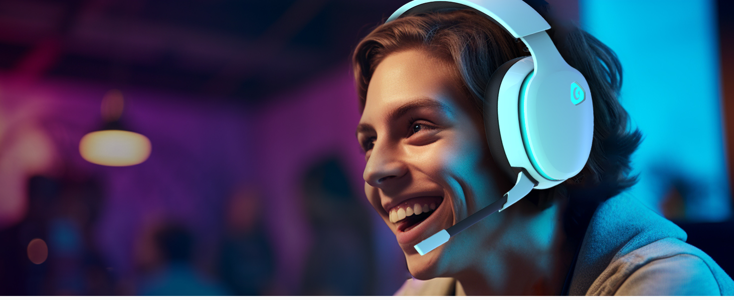 headphones wireless for gaming, gaming headphones with mic wireless