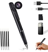 HSJAKKK Hidden Camera Pen with 32GB SD Card - Body Camera Portable Spy Pen No WiFi Needed - 1080P...