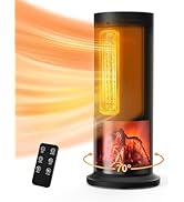 TRUSTECH 17" Space Heater, 1500W PTC Electric Heater for Indoor Use, 3 Modes &amp; Adjustable Thermos...