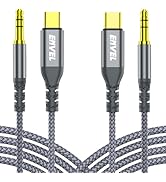 ENVEL Aux to USB C Audio Jack Cable [4ft, 2 Pack] Hi-Fi DAC Chip Type C to Aux Cord for iPhone 15...