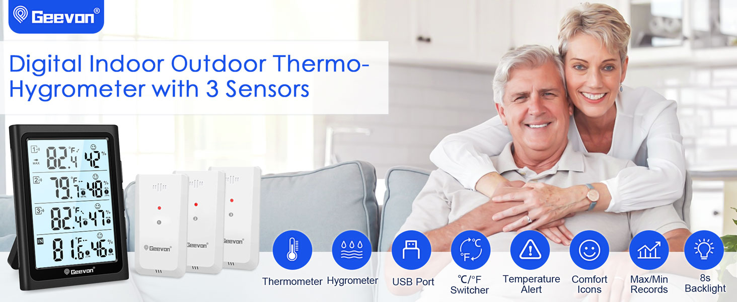 Wireless indoor thermometer