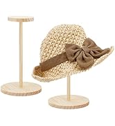 PH PandaHall 2 Sets Hat Display Stand Wooden Display Stand Hat Rack Stands Hat Holders Storage Or...