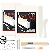 JUPEAN 21 Pcs Bookbinding Kit Book Binding Cloth Kits Bone Folder Tools Bookbinding Supplies with...