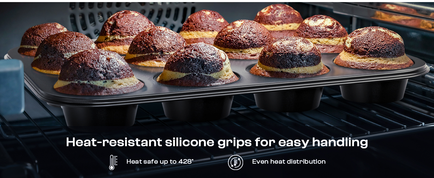 Stackable 16-Piece Bakeware Set - Donut Pan, Heart Pan, Oven Mitts, Utensils &amp;amp; Rack Included