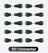 10 Pairs (10 x Male + 10 x Female) 5.5mm x 2.1mm 12V DC Power Jack Adapter Connectors for Led Str...
