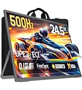 UPERFECT 24.5''Portable Gaming Monitor 500Hz 0.1ms Ultra-Fast IPS Monitor, FreeSync, HDR 600Nits,...