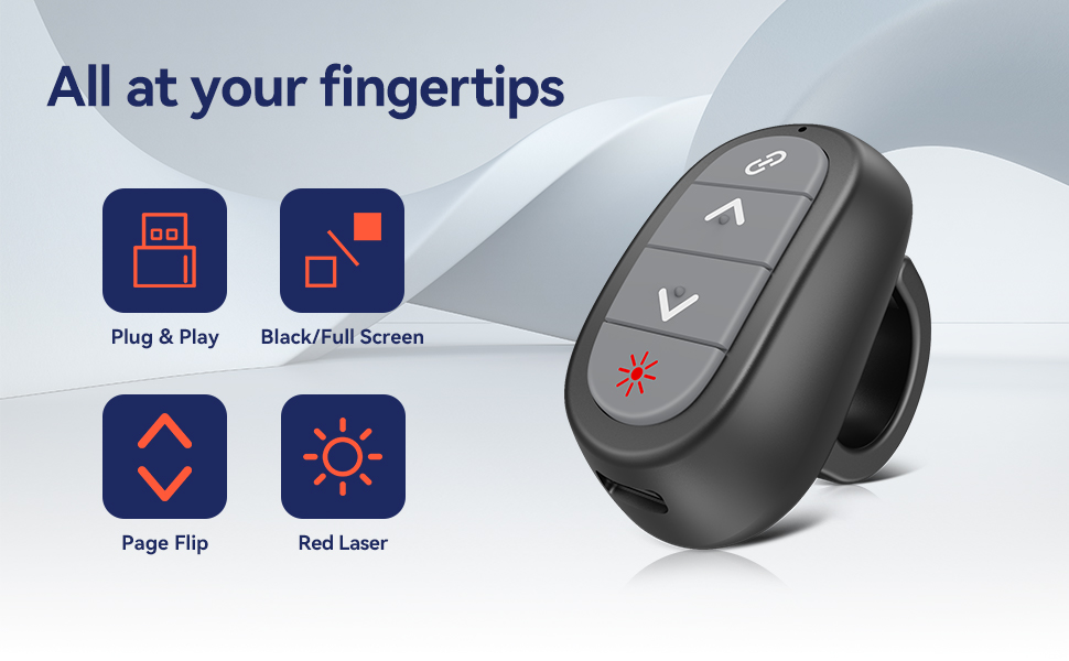 finger Ring Clicker for PowerPoint Presentations