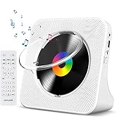 Gueray CD Player Portable Bluetooth Desktop CD Player for Home with Timer Built-in HiFi Speakers ...