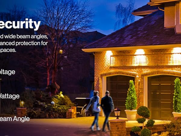 With powerful brightness get optimal visibility and enhanced protection for your outdoor spaces