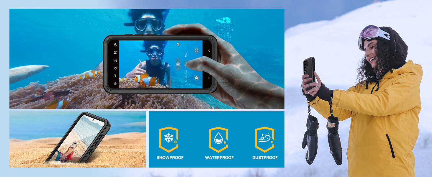 waterproof dustproof snowproof shockproof