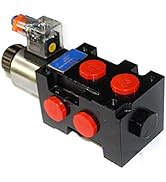 13gpm Hydraulic Solenoid Selector/Diverter Valve,50lpm Max Flow,12v Dc 3-Plug Hydraulic Solenoid ...