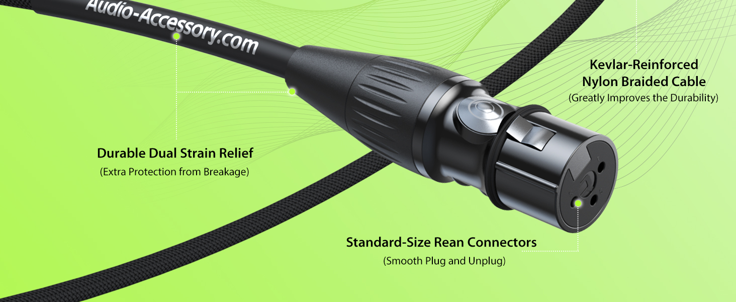 AA AUDIO ACCESSORY XLR Microphone Cable