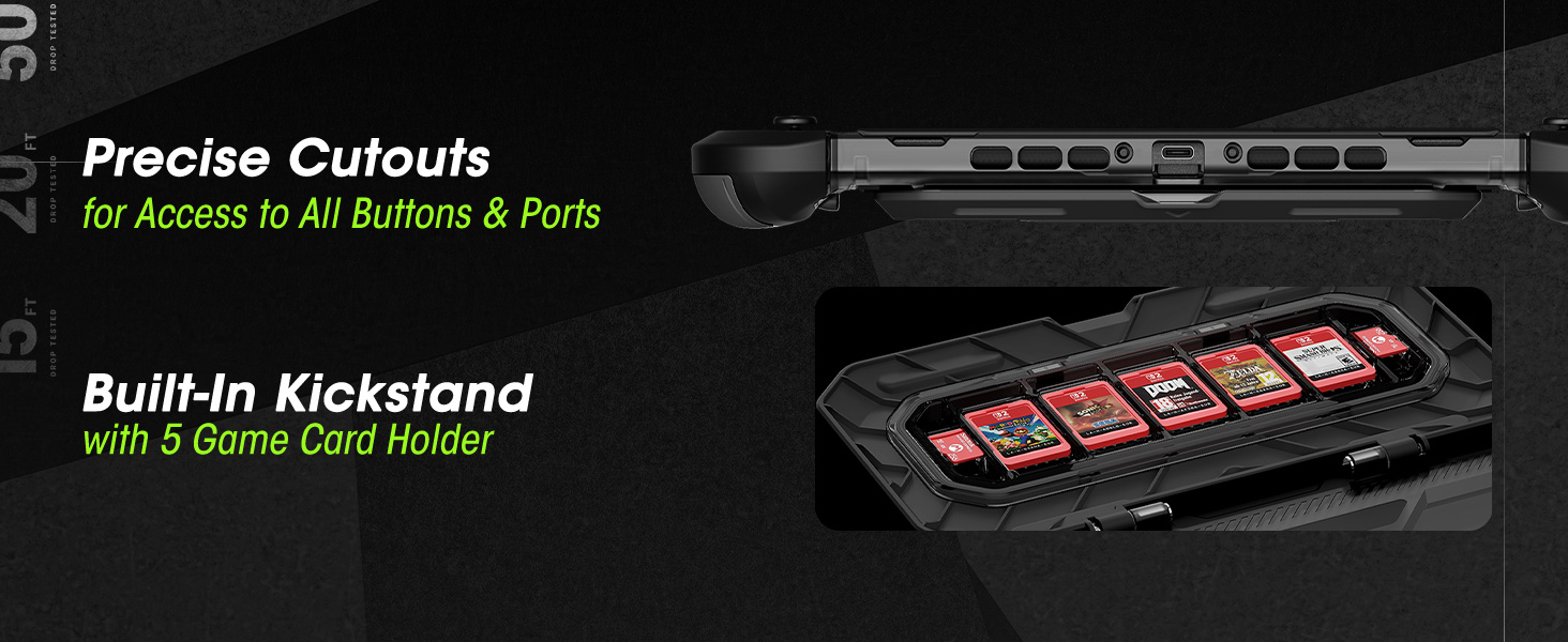 Mumba Dockable for Nintendo Switch 2 Case with Flip Stand, [Titan]