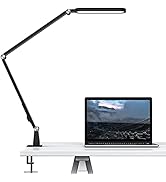 LED Desk Lamp,JKSWT Eye-Caring Adjustable Swing Arm Desk Light with Clamp,72 Led,5 Color Modes,5 ...