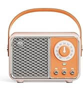 LUKADER Retro Bluetooth Speaker, Vintage Decor, Wireless Portable Mini Bluetooth Speaker, Small C...