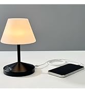 OUTON Rechargeable LED Shower &amp; Table Lamp, Waterproof, USB Output, Stepless Dimming, 3 Colors, P...