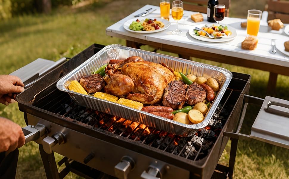 Full Size Aluminum Foil Pans 21&amp;#34;x13&amp;#34;