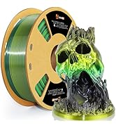 LOVOON pla Filament 1.75mm 3D Printer Filament 1kg, Black Green Gradient Filament Color Changing ...