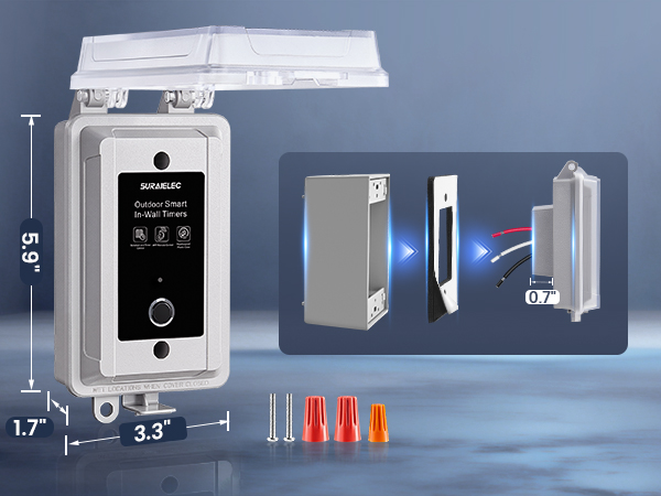 outdoor hard wired light timer