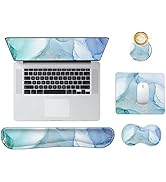 DINKY Keyboard Wrist Rest Pad, 4 in 1 Mouse Pads with Wrist Support Set Ergonomic, Memory Foam Mo...