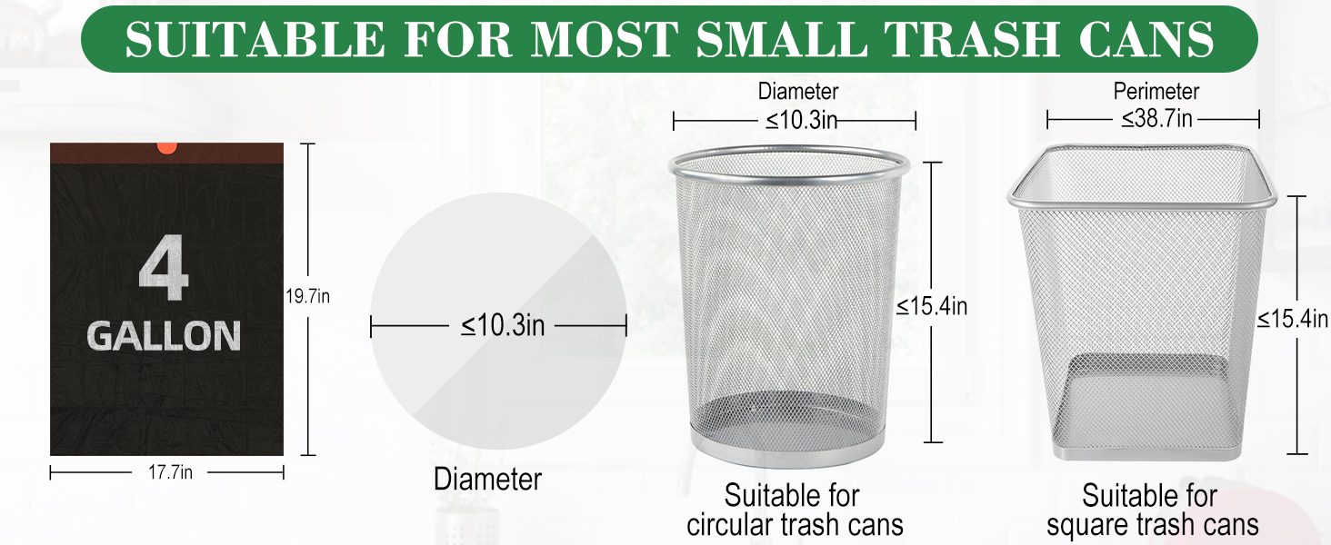 4 gallon trash bag