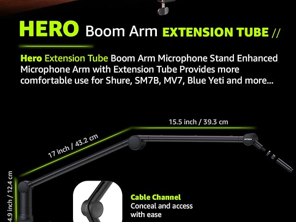mic boom arm microphone stand mount desk mount desktop blue yeti elgato stands computer podcast