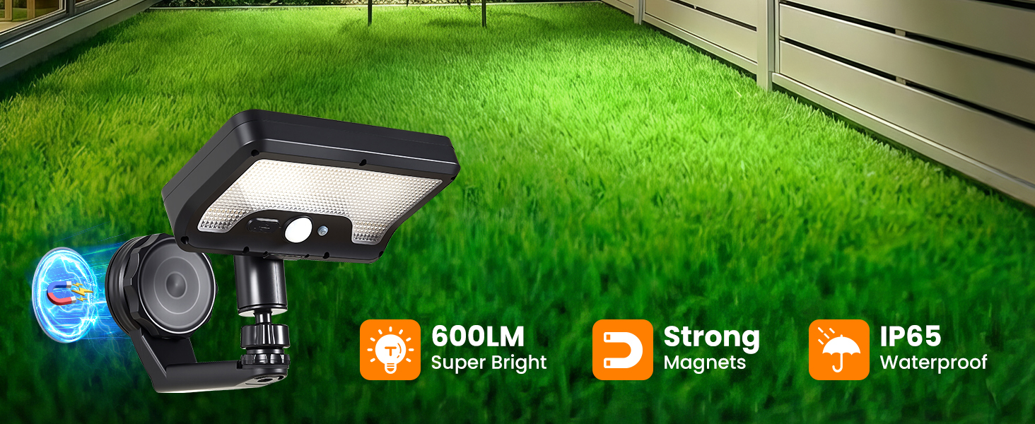magnetic solar lights