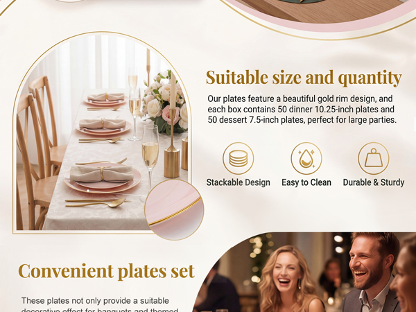 Pink Plastic Plates