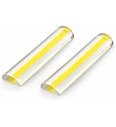 2Pack Acrylic Reading Line Magnifier, Half-Round Bar Magnifier for Books, Documents &amp; Newspapers,...