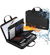 Tamfile Fireproof Thickened Accordion File Organizer with Lock, 13 Pocket Transparent Expanding F...