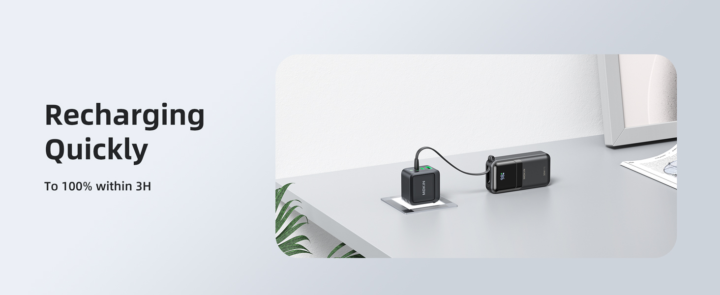 30w power bank fast charger