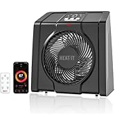 HEATIT Space Heater with Remote for Indoor, Digital Display with Thermostat,Containing Plasma &amp; O...