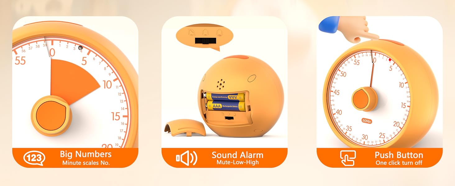 Visual Timer for Kid-Make time fun for kid! Colorful countdowns help children learn and stay on task