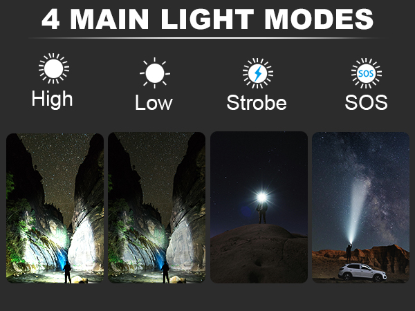 4 MAIN LIGHT MODES