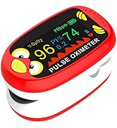 Children Pulse Oximeter for Kids, Pediatric Fingertip Oximeter with Accurate SpO2 PR Monitoring, ...