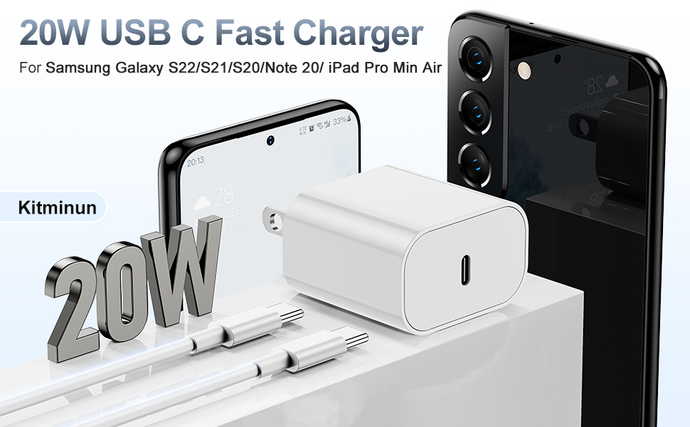 2Pack 20W USB C Fast Charger
