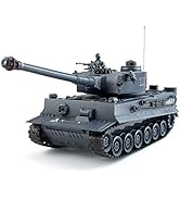 Rc Tanks,1:28 WW2 German Tiger Army Tank Toys for Boys,9 Channels Remote Control Vehicles with So...