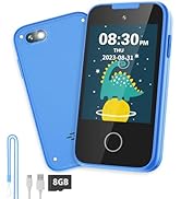 Kids Phone Toy for 3 4 5 6 Year Old, Touchscreen Kids Cell Phone Dual Camera with Music Player Fl...